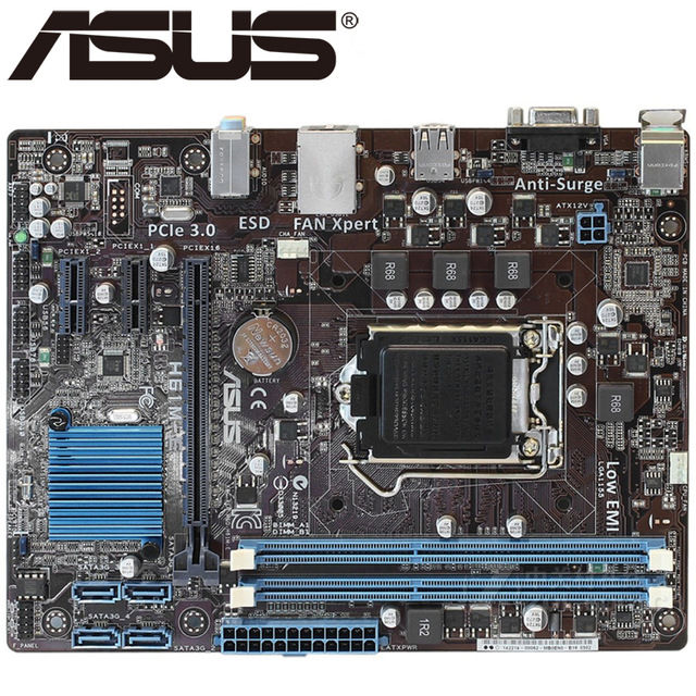 AS-US H61M-E mainboard LGA 1155 DDR3 boards 22