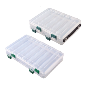 Fishing Tackle Storage Box Fishing Lures Baits Hook Storage Container Double Side Tackle Box Fishing Accessory Case