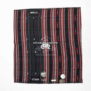 Sarung Ketjubung Gold Motif STE Songket Timbul Es Lilin Ketjubung Red Mesres