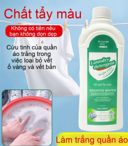 🌈🌟Bột giặt tẩy màu/ Nước giặt tẩy màu/ Bột giặt quần áo khử nhiễm và loại bỏ dầu