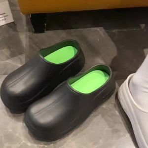 [Free Shipping] EVA Chef Shoes Are Slip-Resistant Waterproof Oil-Resistant Suitable For Outdoor Wear With Thick Soles Height-Increasing Closed-Toe WomenS Clogs