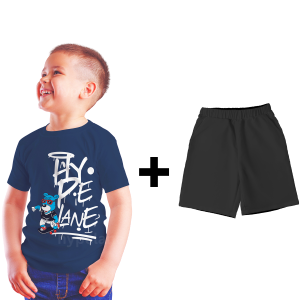 Baju Kaos Setelan Anak Laki Laki Distro Keren Import Karakter Beruang Lucu Usia 1 - 10 Tahun