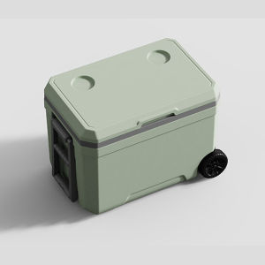 🇸🇬 (45L) Instock! Portable Rolling Cooler Box with Heavy Duty Wheels / Keeps Ice for up to 5 Days/ Great for Drink Camping..