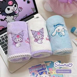 Christmas Gift Halloween 5Pcs Sanrio My Melody Quality Childrens Towel Thickened Household Coral Velvet Hand Washing Face Absorbent Super Soft Face Towel