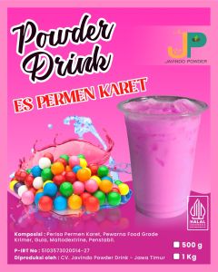 Bubuk Minuman Es Permen Karet / Bubble Gum Pink