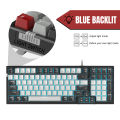 MageGee MK1 SKY98 TKL Mechanical Gaming Keyboard Blue/Red Switch Small Compact 87 98 Key 100% Anti-Ghosting LED Backlight Wired Gaming Keyboard for Laptop/Tablet/Desktop/PC/MAC OS. 