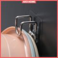 Móc Treo Thau Chậu Dán Tường Chất Liệu Inox Tiện Lợi Akii Home MT09. 