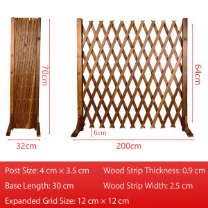 Wooden fence Fence outdoor Telescopic fence Pagar rumah halaman murah Flat-bottom fence Anti-corrosion and odor-free