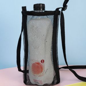 YESMILE Mesh Water Cup Bag Umbrella Storage With Retractable Strap Water Bottle Cover Useful Cup Accessories Cup Sleeve Pouch Sport