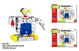 [SG Stock] DIY Metal Crane Model Building Blocks Screw Assembly STEM Educational Toy for Children