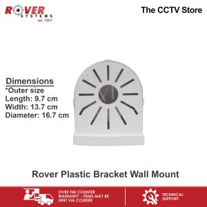 Rover Systems 9.7 x 13.7 x 16.7 cm L-type Wall Mount Plastic CCTV Bracket