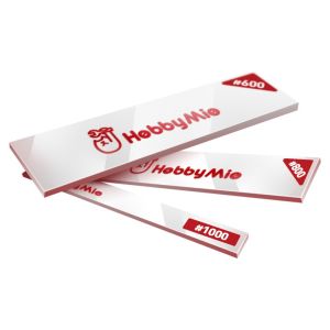 (HobbyMio) Acrylic Sanding Plate - Sandpaper Grinding Board Polishing Holder Gundam Tools Model Kit Chamfering Hobby Mio 亚克力打磨板 喵匠
