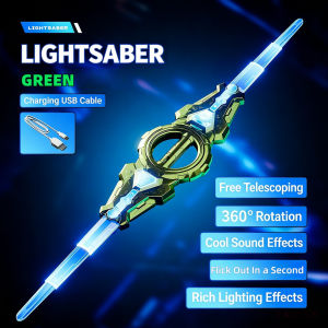 Childrens Rotating Sword Toy Double-Blade Retractable Lightsaber Laser Sword Toy Gift
