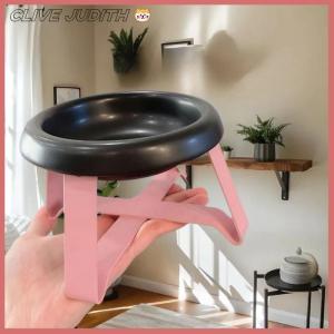 CISWGE New cột sống bảo vệ Vật nuôi Bát Chân cao cổ bảo vệ mèo bát với đứng thức ăn vật nuôi Bát vật nuôi nguồn cung cấp