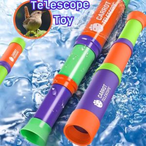 Childrens Toy Radish Telescope Adjustable Focus 3-Section Telescope 8x Single Eyes Creative Portable Single Eyes Telescope