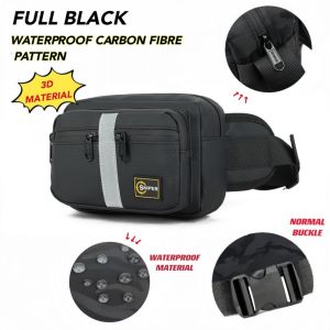 LAZ097) High Quality Water Resistant SNIPER Waist bag Chest Bag crossbody bag with reflective strap & multiple pocket