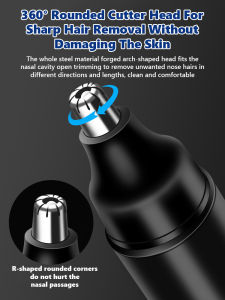 Electric Nose Hair Trimmer Waterproof Painless Trimmer Safe Washable Design Men Personal Grooming Tool Personal Care Appliance