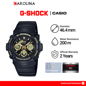 Jam Tangan Pria Casio G-Shock AW-591GBX-1A9 Analog-Digital Black Dial Black Resin Band