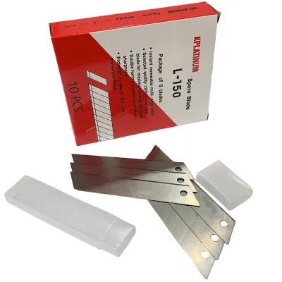 [KPLATINUM] ใบมีดคัตเตอร์ใหญ่ L-150 **1 กล่อง/60 ใบ** คมกริบ ทนทาน สามารถหักใบมีด เพื่อใช้ใบมีดใหม่ได้ทันที