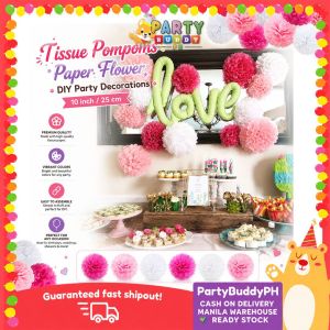 Paper Flower 10 inches sold by Partybuddyph