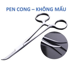 Pen y tế 16cm thẳng không mấu cong không mấu gắp bông băng rửa vết thương xuất xứ Pakistan