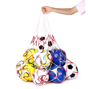 Large Sports Ball Hoop Mesh Net 10-12 Balls Carry Net Bag for Basketball Soccer Volleyball Net Bag