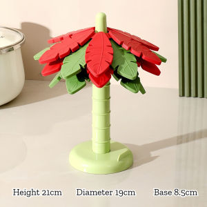 Keranixy Heat-Resistant Mat Tree Coaster Foldable Insulation Anti-Scalding Kitchen Counter Protector Tatakan Gelas