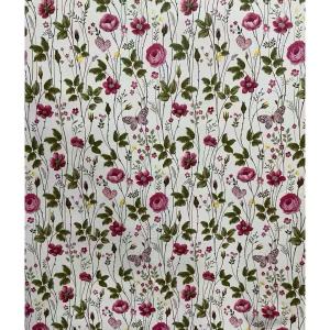 Floral Wallpaper Design 10m*45cm Waterproof Self Adhesive Rose Butterfly Flower Wall Decor