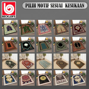 (Becklers) Sajadah Kubah & Persegi Panjang Polyester GLOSSY 70x110CM PREMIUM Anti Slip Untuk Sholat