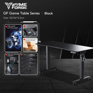 GAMEFORGE Gaming Chair Dark Shadow Magnetic headrest 4D adjustable armrests adjustable tilt and height quality assurance