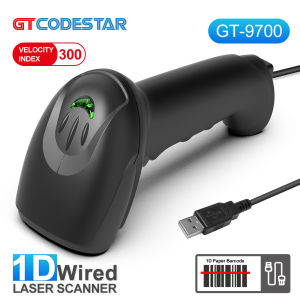 GTCODESTAR เครื่องสแกนเครื่องอ่านบาร์โค้ดมือถือแบบมีสาย1D 2D บาร์เครื่องสแกนรหัสไร้สาย2.4กรัมเครื่องอ่านบาร์โค้ด USB Qr เครื่องสแกนรหัสโลจิสติกส์เครื่องอ่านรหัสบาร์