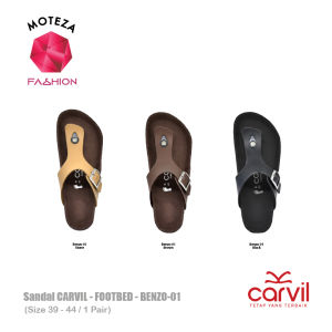 Carvil Benzo 01 - Sandal Jepit Pria Footbed