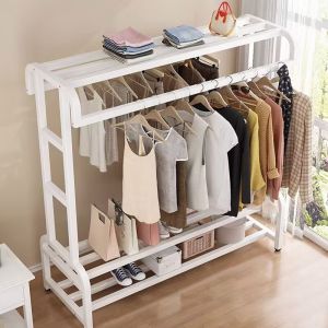 Laundry Rack Ceiling Clothes Hanging Rack Clothes Drying Rack Foldable Clothes Drying Rack Laundry Household Coat Rack Simple Storage 晾衣架 晒衣架