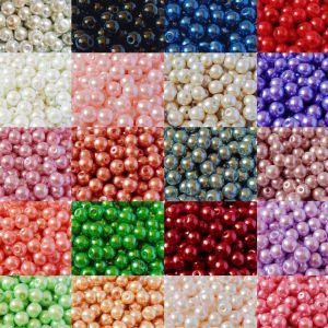 mutiara sintetis berat mutsin manik mote payet aksesoris kebaya gaun baju ukuran 5mm per 15 gram