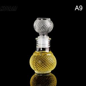 KOQZM 1 Pcs Small Empty Spirit Whisky Wine Bottle 50ml Mini Glass Alcohol Liquor Bottles With Screw Cap Whiskey Decanter