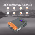 PowMr 6.2KW Hybrid Solar Inverter 500Vdc Supports 48V Lifepo4 Battery Can Parallel Up to 12 Unit Built in 120A MPPT Solar Charger Controller. 