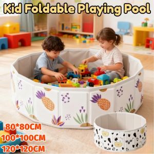 Kid Foldable Playing Pool Indoor Outdoor Safe Private Sand Pool for Family Messy Play Sensory Play