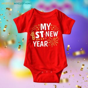 Baby First New Year Holidays Onesies - First New Year FWORKS