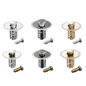 ท่อระบายน้ำฝาปิดช่องระบาย1.5นิ้วที่เก็บของในอ่างอาบน้ำได้รับการอัปเกรดไม่อุดตันตะกร้ากรองพอดีกับท่อระบายน้ำขนาด1.25นิ้ว