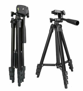 3120 Multi Level Aluminium Alloy Tripod Stand DSLR Smartphone Phone GoPro Camera Video Live Show Stable Adjustable Tripod Stand for Phone Camera