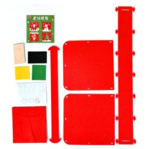 PENTU Non-woven Fabric DIY Xmas Candy Bag Santa Claus Snowman Christmas Bag Toy Montessori Handmade Portable Elk Handbag Kindergarten