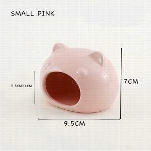 Ceramic Pet Hideout House for Hamster Hedgehog Small Pets Animal Cute Cooling Shelter Rumah Seramik Hamster Haiwan Kecil