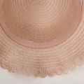 SKISOPGO Kids Girls Straw Hat Bag Set Outdoor Beach Hat Bow Lace Wide Brim Fisherman Cap Hat Topi Beg Kanak. 