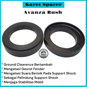 Karet Tatakan Spacer Peninggi Support Shock Lift Kit Depan Atas Avanza Rush 1Set(2Pcs)