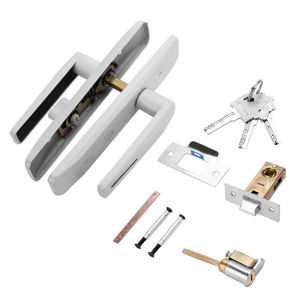 Aluminum Alloy Door Lockset Single Tongue Door Knob Main Door Double Lock Set For Toilet Door