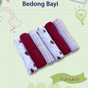 3 PCS Dan 6 PCS Bedong Bayi Ukuran 110 x 90