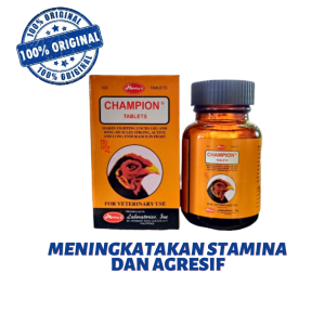 CHAMPION VITAMIN AYAM isi 100 Pill - menguatkan otot kaki dan sayap