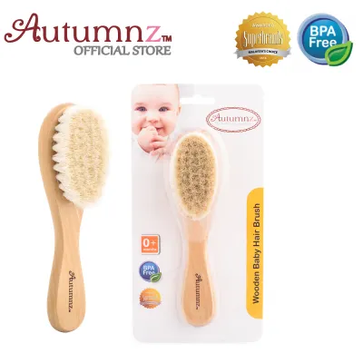 Autumnz Wooden Baby Hair Brush
