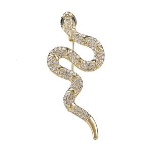 Chic rắn thiết kế ghim cài kim loại hiện đại họa tiết rắn Trâm Ladle pin hoàn hảo cho các cuộc tụ họp trang phục dự tiệc