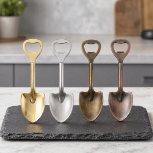 BAGUO(霸果) Mini Shovel Shape Bottle Opener Zinc Alloy Creative Drink Bottle Opener Durable Antique Style Beer Bottle Cap Remover Bar